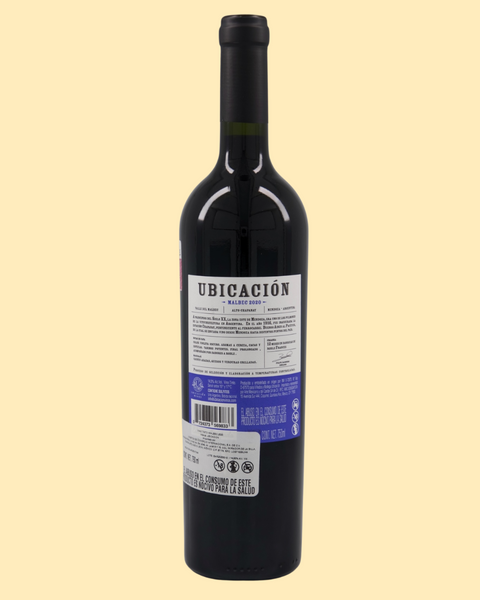 Malbec Ubicacion Wines Etiqueta Azul