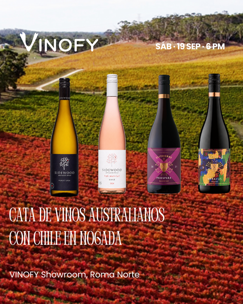 Cata de Vinos Australianos con Chile en Nogada