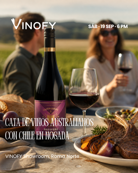 Cata de Vinos Australianos con Chile en Nogada