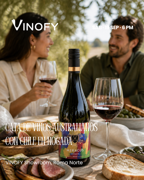 Cata de Vinos Australianos con Chile en Nogada