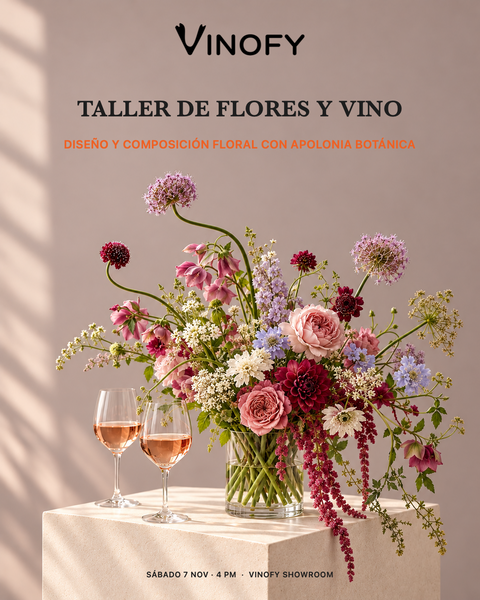 Taller de flores y vino con Apolonia Botánica