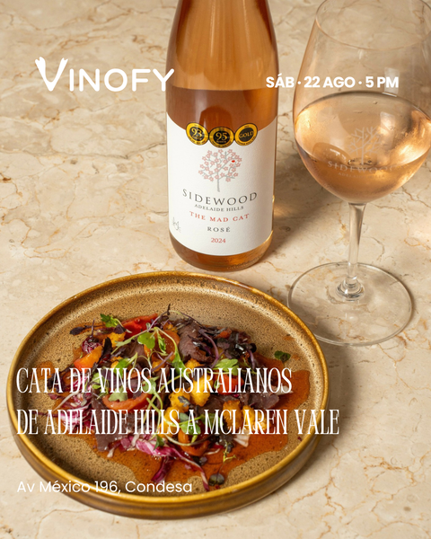 Cata de Vinos Australianos — Sidewood Mad Cat Rosé, sábado 22 de agosto