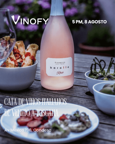 Barollo Prosecco Rosé con comida