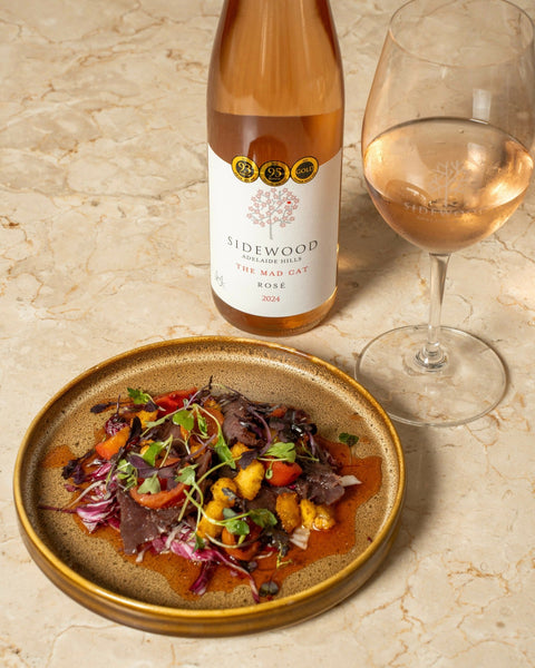 Sidewood The Mad Cat Rosé 2024 with food